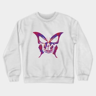 Skull in Butterfly Crewneck Sweatshirt